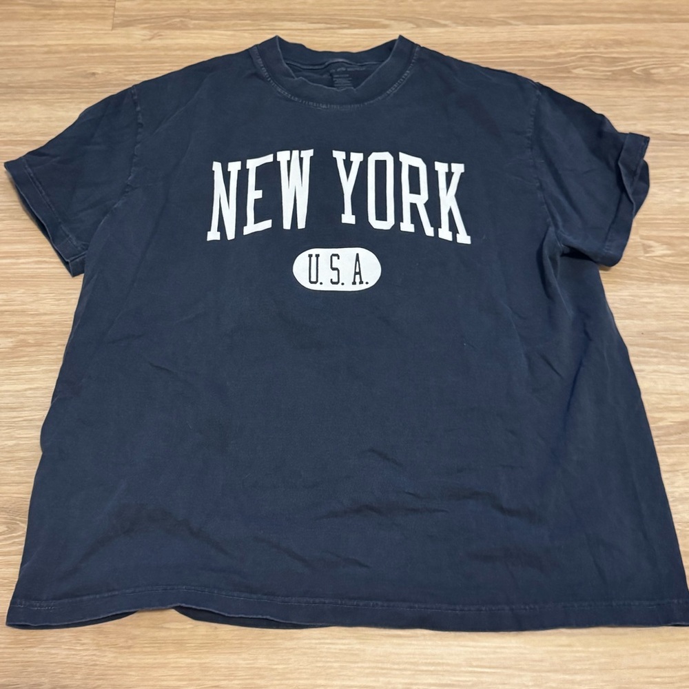 Brandy Melville Black New York Tee